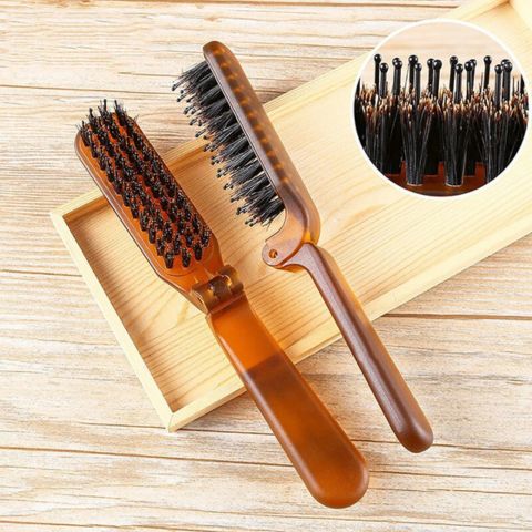Brosse en poil de sanglier - pliable - Petits Plaisirs Malins