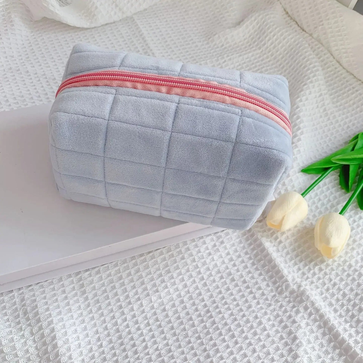 Trousse maquillage - velours - Petits Plaisirs Malins
