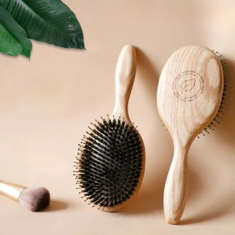 Brosse en poil de sanglier- Grand format en Bois