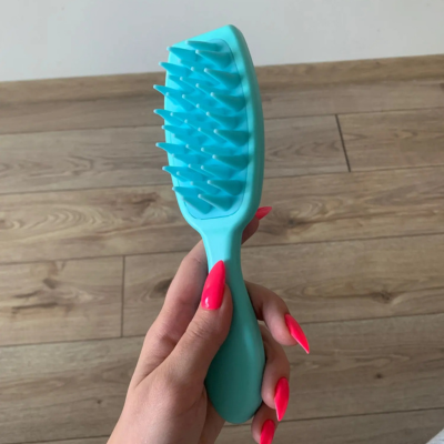 Brosse-a-cheveux-bleue