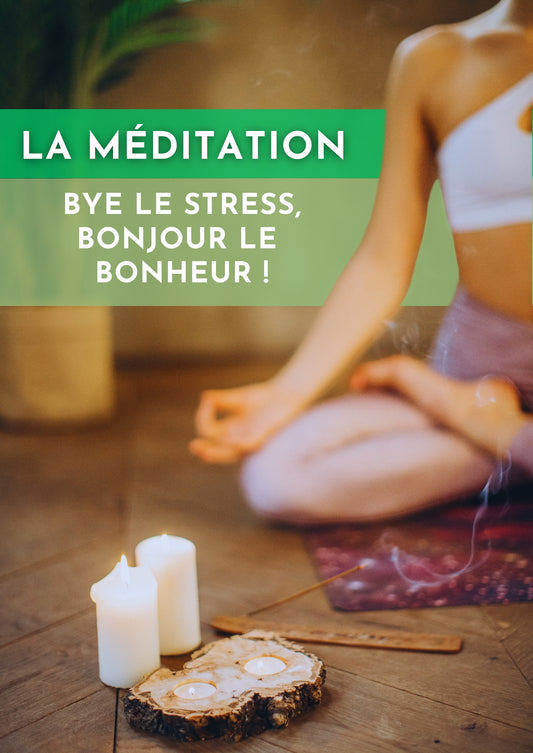 Ebook:  Guide méditation: bye le stress!