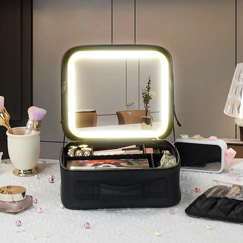 Trousse de toilette de luxe femme noire 