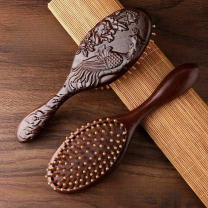 Brosse à cheveux - bois de santal DEEPMASSAGE™ - Petits Plaisirs Malins