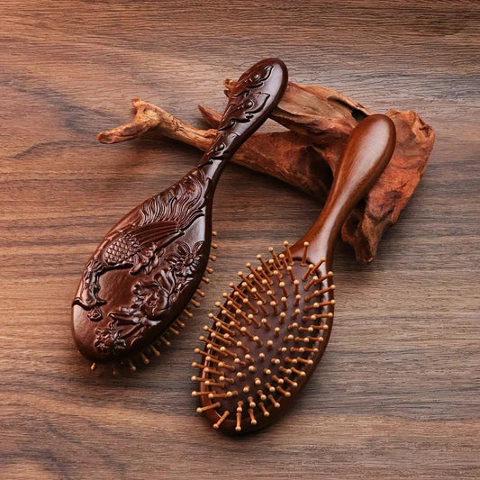 Brosse à cheveux - bois de santal DEEPMASSAGE™ - Petits Plaisirs Malins