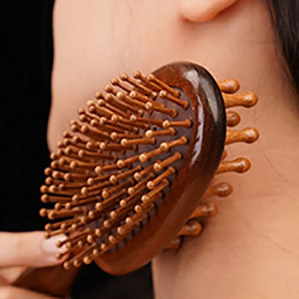 Brosse à cheveux - bois de santal DOUBLE FACE™ - Petits Plaisirs Malins