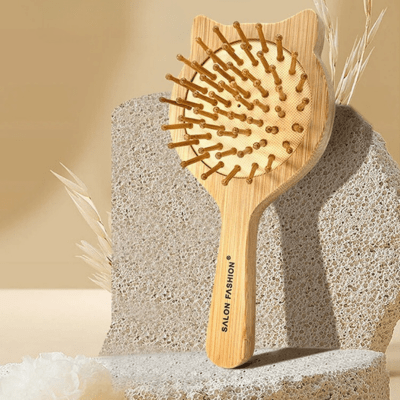 Brosse Cheveux en Bois de Bambou - Petits Plaisirs Malins