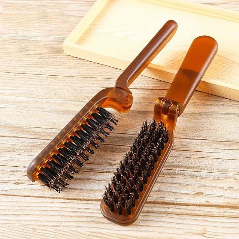 Brosse en poil de sanglier - pliable - Petits Plaisirs Malins