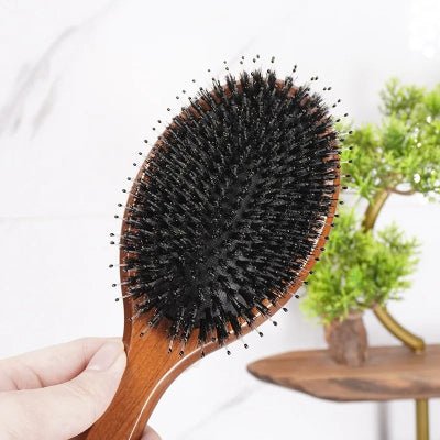 Brosse poils de sanglier - à coussinet - Petits Plaisirs Malins