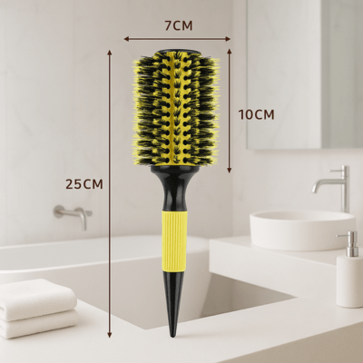 Brosse ronde poil de sanglier - NATURELISS™ - Petits Plaisirs Malins