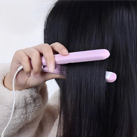 Lisseur cheveux courts ou long rose