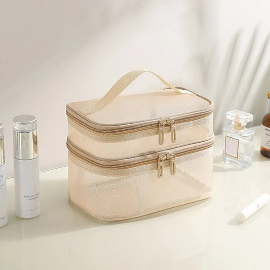 Trousse à maquillage - 2 niveaux - Petits Plaisirs Malins