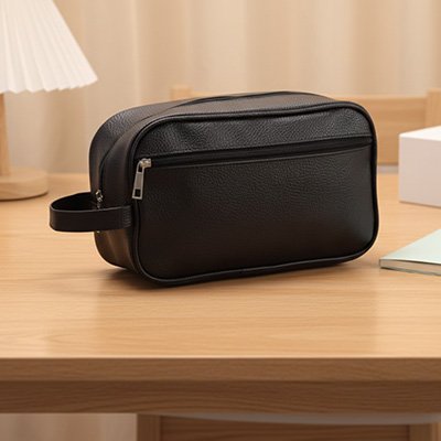 Trousse de toilette homme voyage compact et rectangulaire