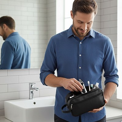 Trousse de toilette homme voyage prise en main facile